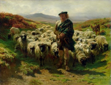 Chèvre Mouton Berger œuvres - Rosa Bonheur Le berger des Highlands